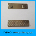 Porte-badge magnétique en acier inoxydable de 2pcs neo magnets